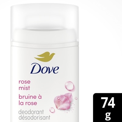 Dove Deodorant Stick, 72h Rose Mist, Gentle & Hydrating 74 g, $14.85/100g