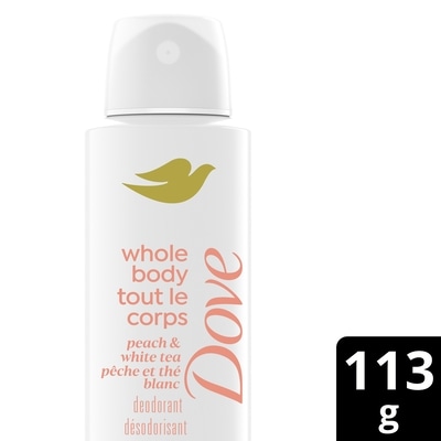 Dove Deodorant Whole Body Peach & White Tea 113 g, $16.81/100g