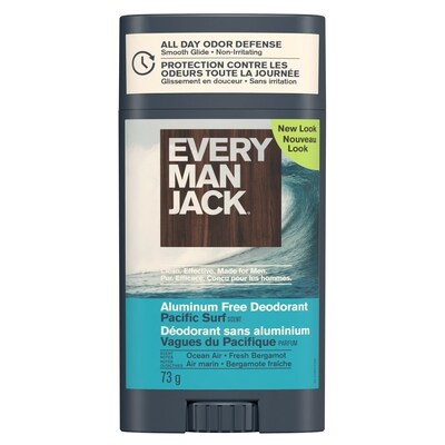 Every Man Jack Déodorant sans aluminium, Vague du Pacifique 73 g, 21,90 $/100g