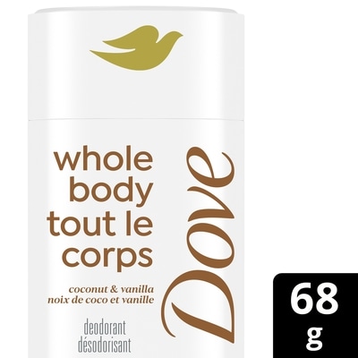 Dove Deodorant Whole Body Coconut & Vanilla 74 g, $25.66/100g