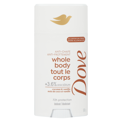 Dove Désodorisant tout le corps noix de coco et vanille 74 g, 25,66 $/100g