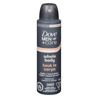 Dove Désodorisant en vaporisateur tout le corps vanille + beurre de cacao 113 g, 15,04 $/100g