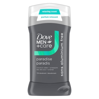 Dove Men+care déodorant en bâton paradise eau de coco + ananas, 85 g 85 g, 9,41 $/100g