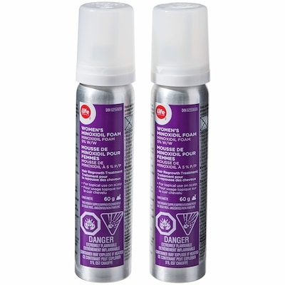 Women's Unscented Minoxidil Foam 5% Hair Regrowth Treatment