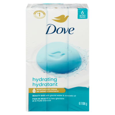 Dove Pain de beauté à l'eau glaciaire et à l'huile d'avocat hydratant 636 g, 2,20 $/100g