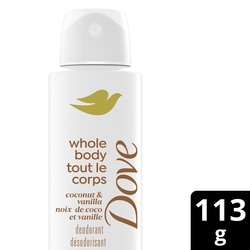 Dove Deodorant Spray, Whole Body Coconut & Vanilla 113 g, $16.81/100g