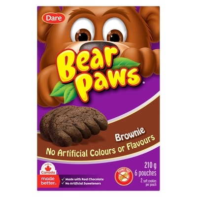 Dare Bear Paws Brownie Cookies 210 g, $1.90/100g