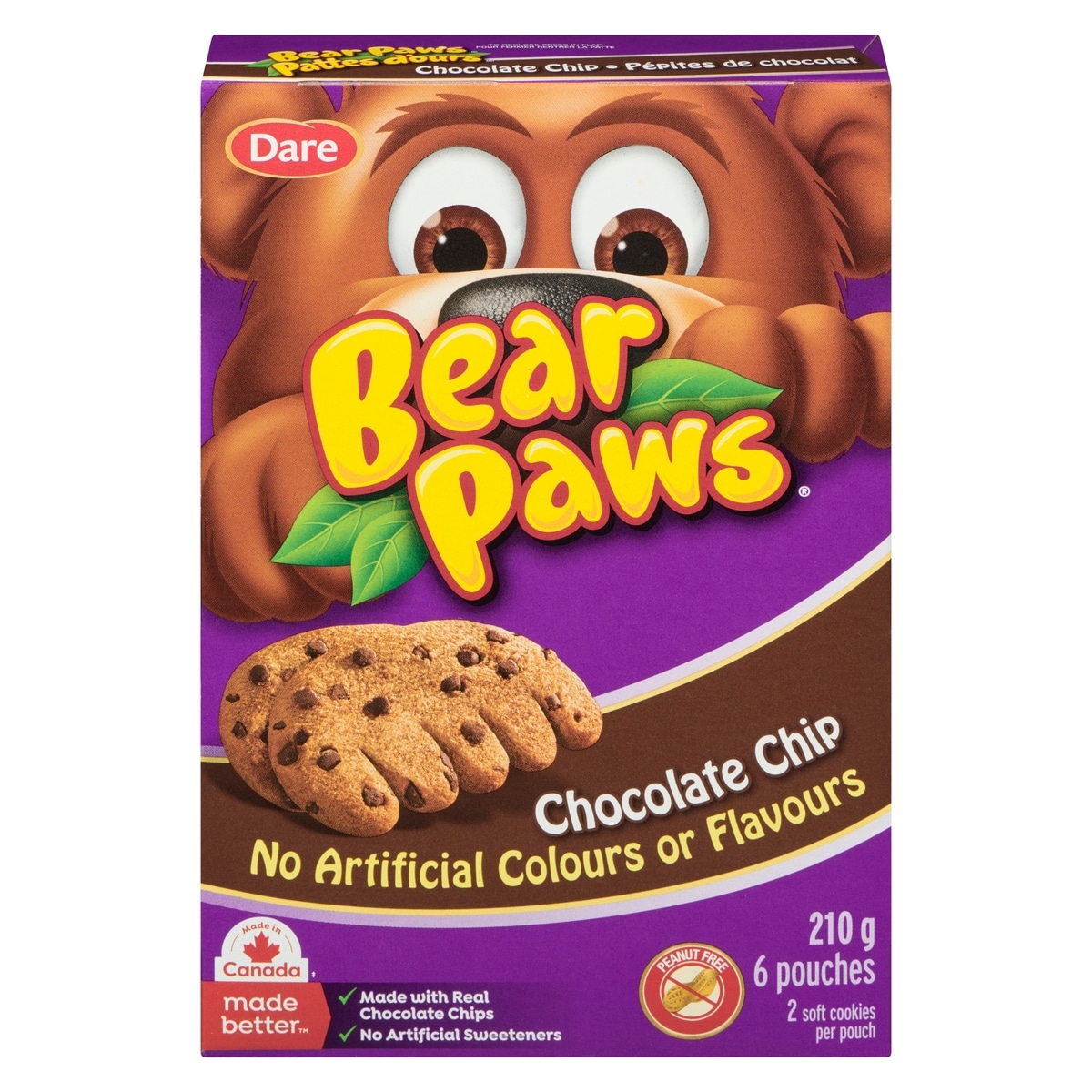 Dare Bear Paws Chocolate Chip Cookies