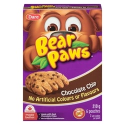 Dare Chocolate Chip Cookies 210 g, $1.21/100g