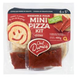 null Ensemble pour mini pizza 6 x 5" 480 g, 1,25 $/100g