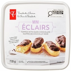 President's Choice Mini Éclairs Dark Chocolate Topped 710 g, $2.11/100g