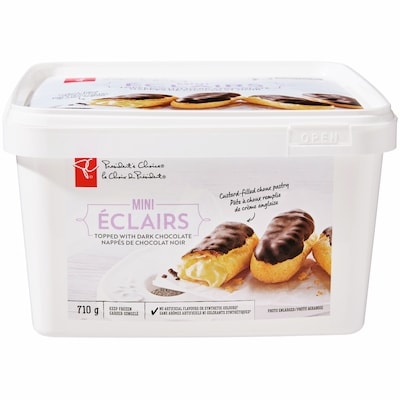 Mini Éclairs Dark Chocolate Topped
