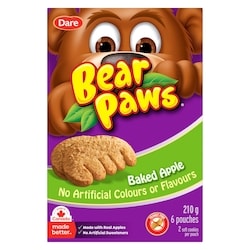 Dare Bear Paws Baked Apple Cookies 210 g, $2.61/100g