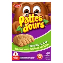Dare Biscuits Pattes d’ours Pommes au four 210 g, 1,90 $/100g