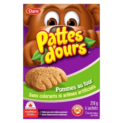 Dare Biscuits Pattes d’ours Pommes au four 210 g, 2,61 $/100g
