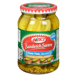 Bick’s Cornichons yum yum sucrés 500 ml, 1,20 $/100ml