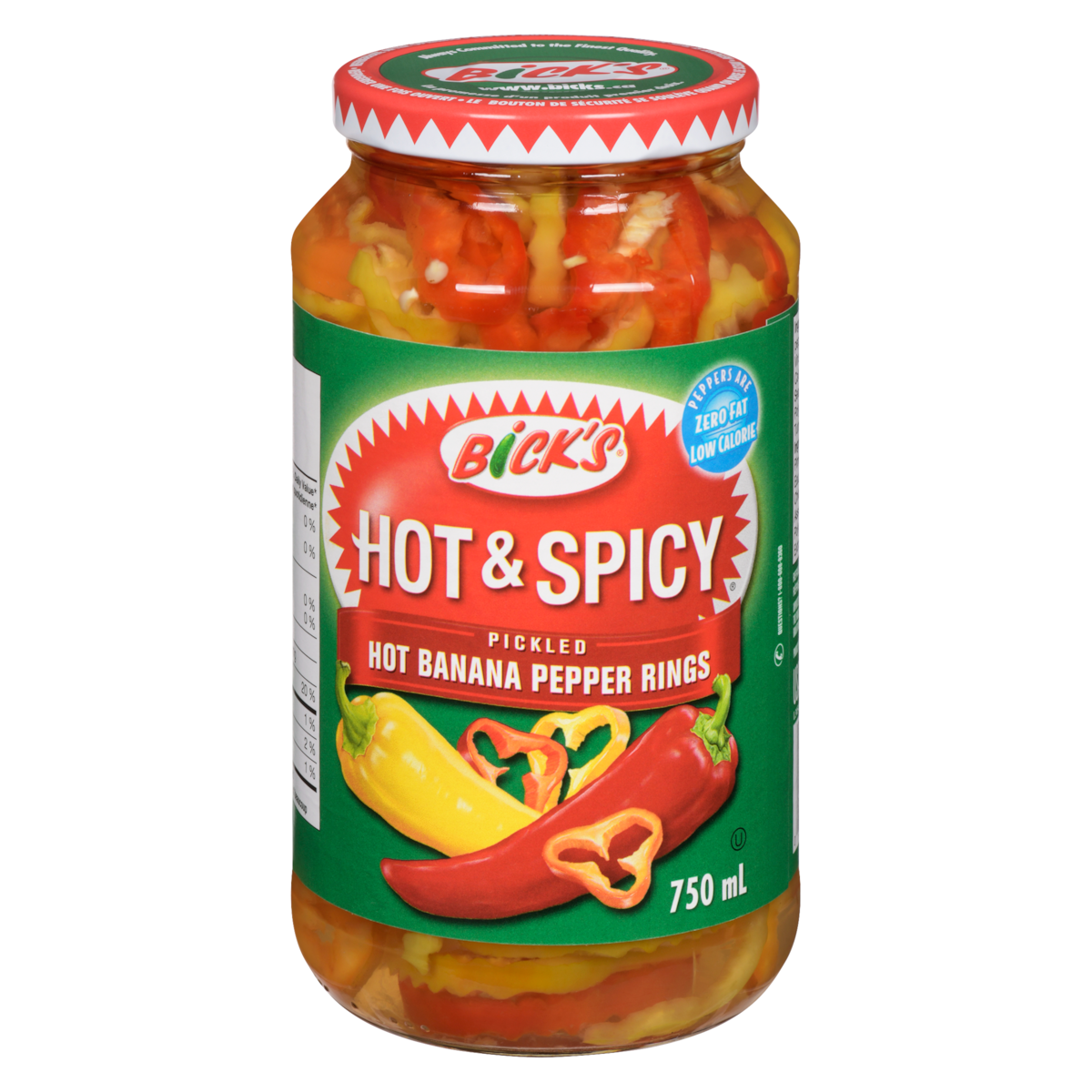 Bick's Pickled Hot Banana Pepper Rings