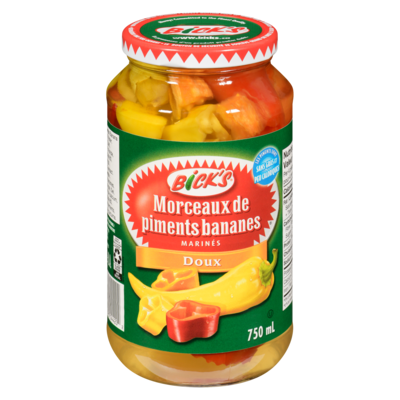 Bick’s Piments bananes marinés doux 750 ml, 0,87 $/100ml