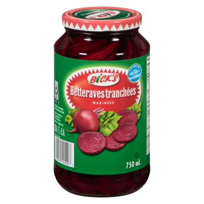 Bick’s Betteraves tranchées marinées 750 ml, 0,60 $/100ml