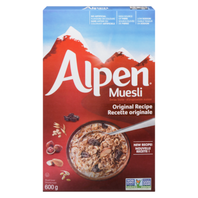 Post Alpen Céréales muesli d'inspiration suisse recette originale 600 g, 1,00 $/100g