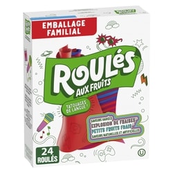 Betty Crocker Roulés aux fruits Saveurs variées Explosion de fraises et petits fruits frais 24ct 340 g, 2,06 $/100g