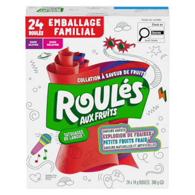 Betty Crocker Collation à saveur de fruits emballage familial saveurs variées 340 g, 3,53 $/100g