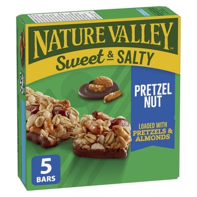 Nature Valley Sweet and Salty Pretzel Nut Granola Bars, 5 Bars 170 g, $2.35/100g