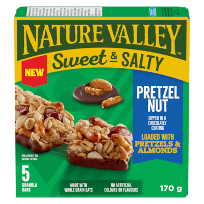 Nature Valley Granola Bars Sweet & Salty Pretzel Nut 170 g, $3.41/100g