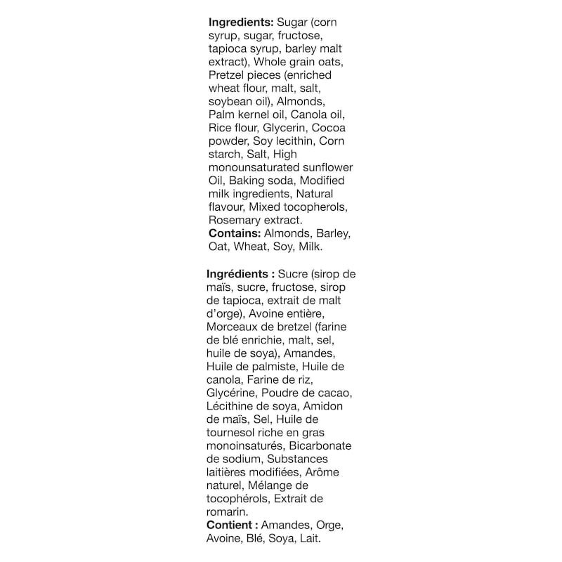 Sweet and Salty Pretzel Nut Granola Bars, 5 Bars