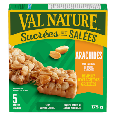 Nature Valley Barres granola sucrées et salées arachides 175 g, 3,31 $/100g