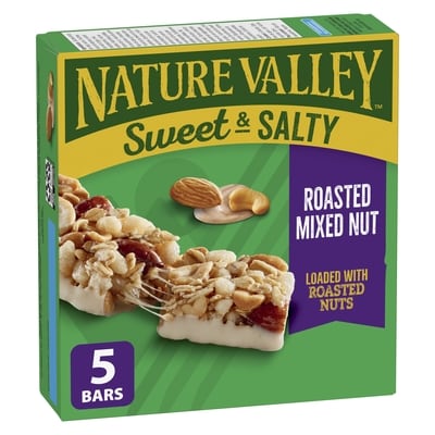 Nature Valley Granola Bars Sweet & Salty Roasted Mixed Nut 175 g, $2.28/100g