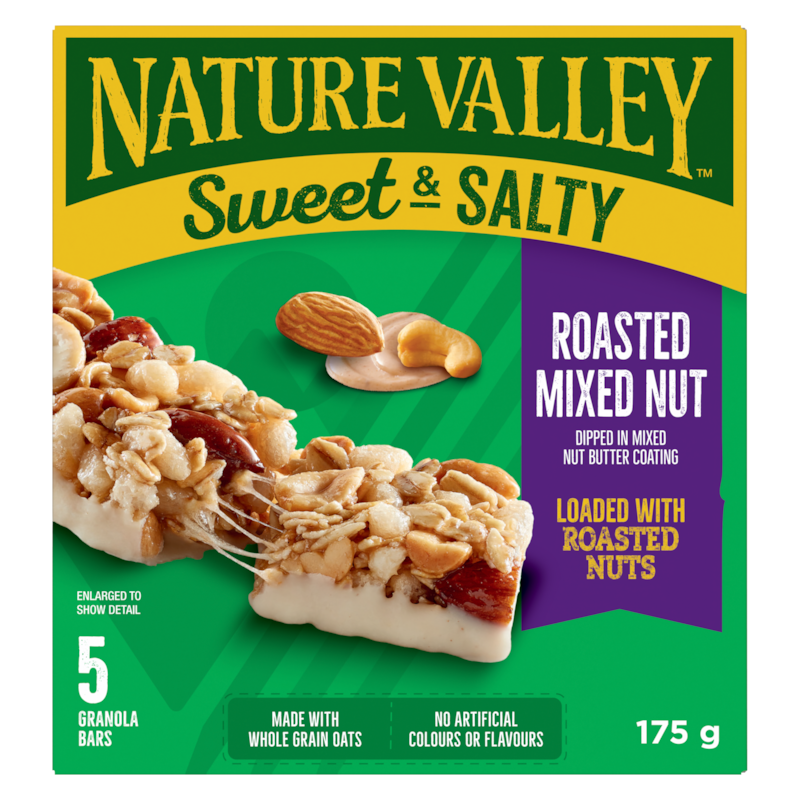 Granola Bars Sweet & Salty Roasted Mixed Nut