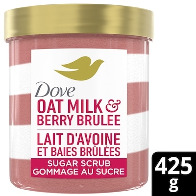 Dove Gommage au sucre lait d'avoine et baies brûlées 425 g, 4,00 $/100g