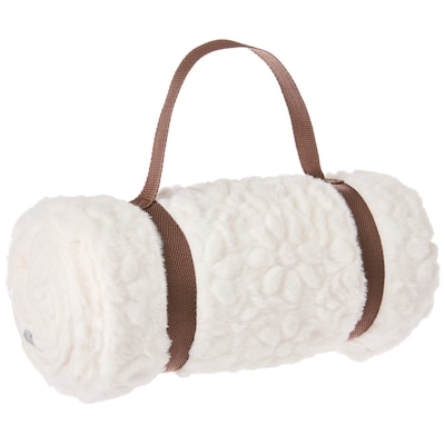Life at Home Jeté en similifourrure – marguerites 1 ea, 30,00 $/1ch