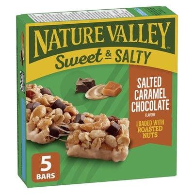 Nature Valley Granola Bars Sweet & Salty Salted Caramel Chocolate Flavour 175 g, $2.28/100g