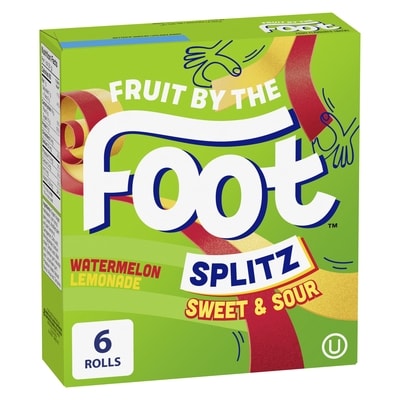 Betty Crocker Fruit Flavoured Snacks Splitz Sweet & Sour Watermelon Lemonade 128 g, $3.90/100g