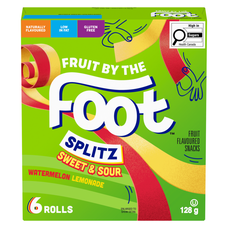 Fruit Flavoured Snacks Splitz Sweet & Sour Watermelon Lemonade