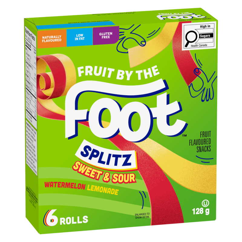 Fruit Flavoured Snacks Splitz Sweet & Sour Watermelon Lemonade