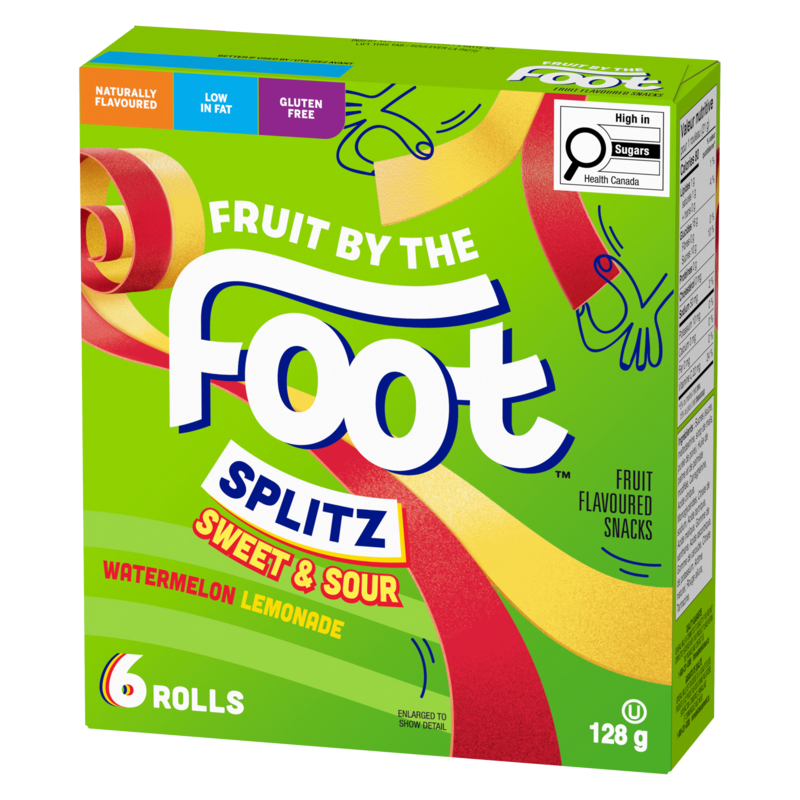 Fruit Flavoured Snacks Splitz Sweet & Sour Watermelon Lemonade