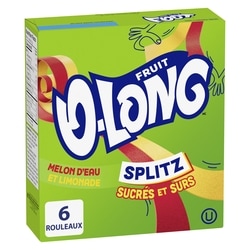 Betty Crocker Fruit-O-Long Splitz Sucrés et surs Melon d'eau et limonade, Sans gluten, 6 Ct 128 g, 1,93 $/100g
