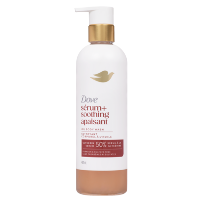 Dove Gel douche sérum+ apaisant 452 ml, 3,76 $/100ml