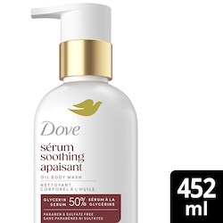 Dove Gel douche sérum+ apaisant 452 ml, 3,76 $/100ml