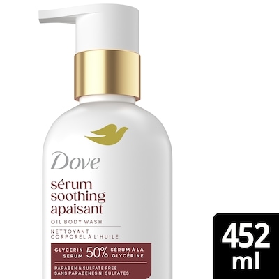 Dove Gel douche sérum+ apaisant 452 ml, 3,76 $/100ml