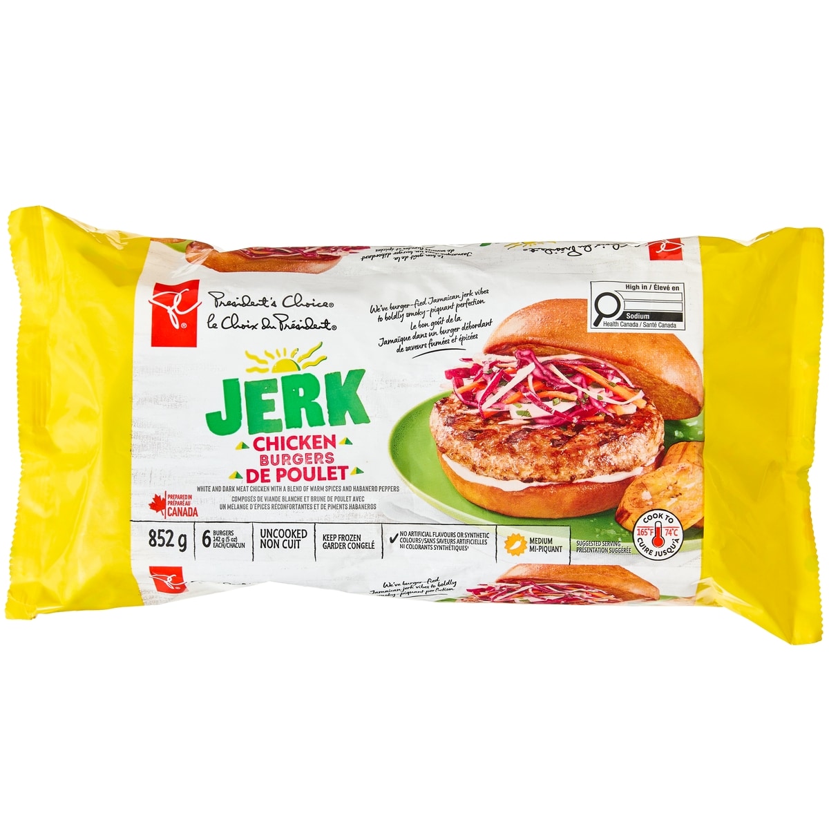 President's Choice Jerk Chicken Burger