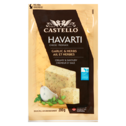 Castello Havarti Cheese, Garlic & Herb 200 g, $3.40/100g