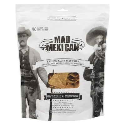 Mad Mexican Croustilles de maïs de fabrication artisanale 250 g, 3,20 $/100g