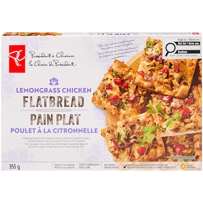 le Choix du Président Pain plat au poulet à la citronnelle 345 g, 1,88 $/100g