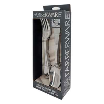 Farberware 12pc Flatware Set - Chelsea 1 ea, $28.00/1ea