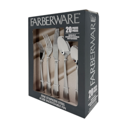 Farberware 20pc Flatware Set - Chelsea 1 ea, $40.00/1ea
