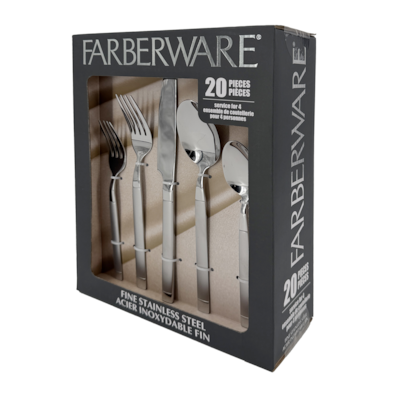 Farberware Service de couverts 20 pièces – Alexandria 20 ea, 2,00 $/1ch
